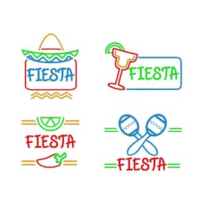 Fiesta Design Bundle Machine Embroidery Design Files