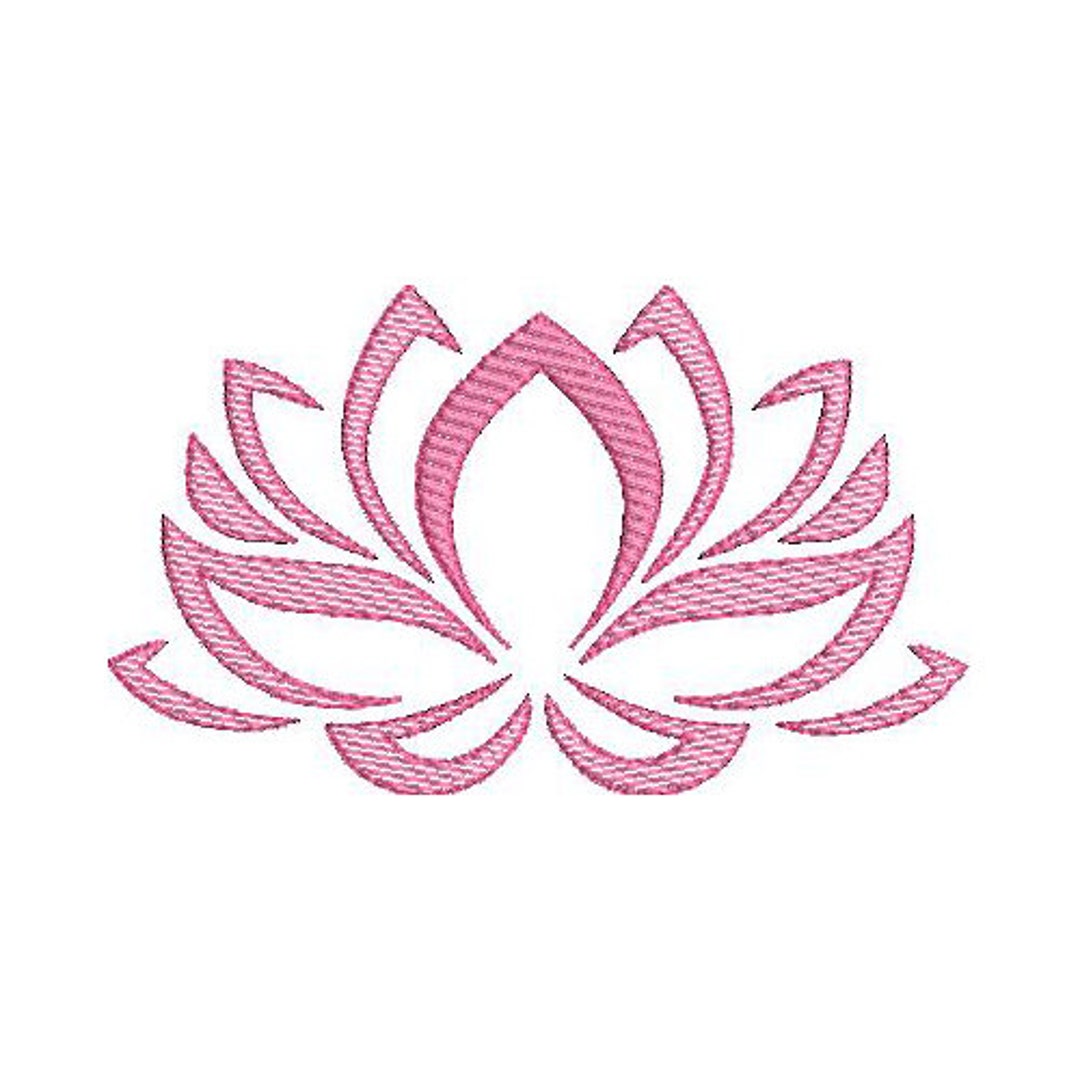 Lotus Flower-1 Embroidery Design Files - Etsy