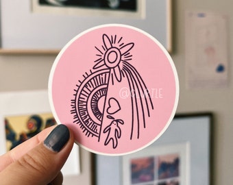 Pegatina circular de la maldición de Howl