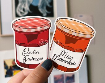 Pegatinas troqueladas Jammy Gorls / Princesa Pectin y Señorita Marmalade
