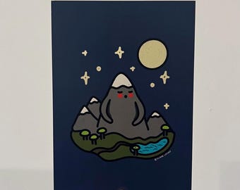 Impresión artística de 5x7 de la Montaña Durmiente