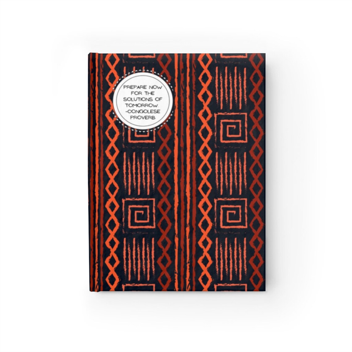 African Print Hardcover Journal Ruled Line Paper Etsy
