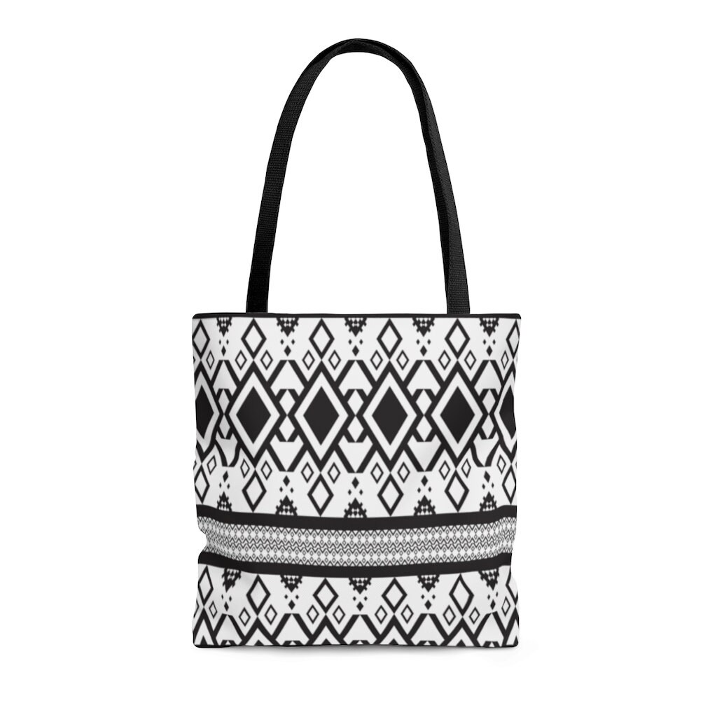 Black and White African Print Tote Bag Shopping Bag Beach - Etsy