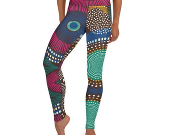 African Print Workout Leggings