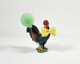 ROOSTER, Chicken, Chicken Cake Topper, Farm Cake, Countryside, Cake Decoration, Animal Cake Topper  Animal Cake, Birthday, Farm Party