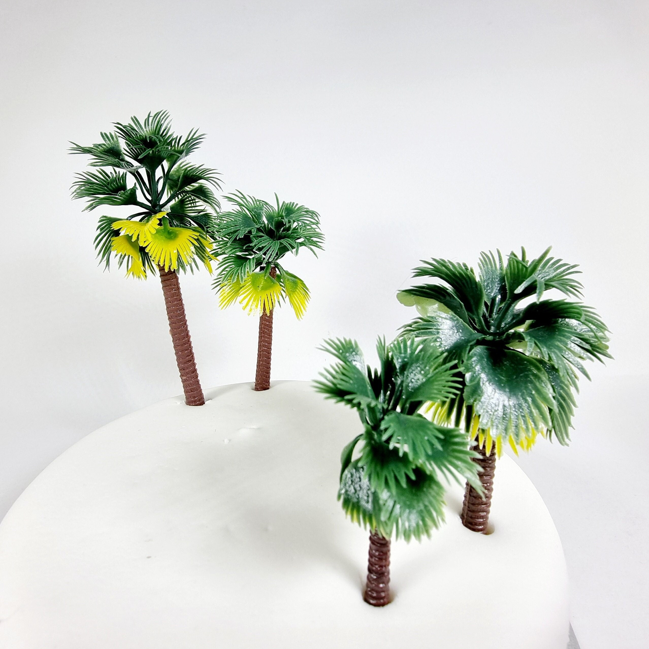 Palm Tree Cake Topper Mini Palm Trees Dinosaur Cake Topper Etsy
