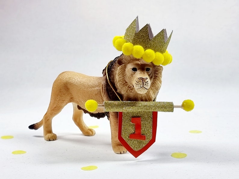 LION CAKE TOPPER, Party Animal, Decoration, Safari, Boys Party, Girls Party, Lion, Animal Party, Wild One, Lion King,Jungle,Animal Cake. image 1
