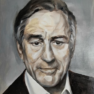 Malarstwo olejne Portret De Niro Malarstwo olejne De Niro