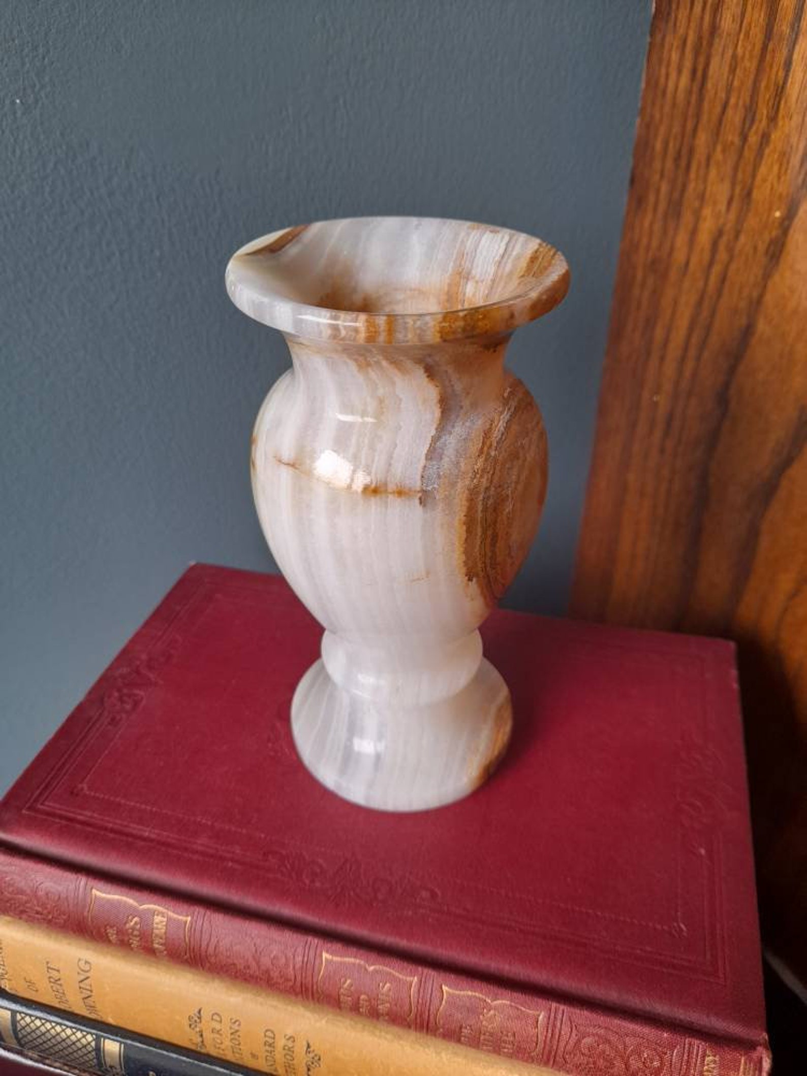 Vintage Onyx Vase Classical Style / Single Flower Etsy