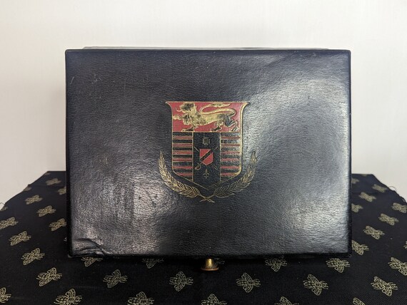 Vintage Leather Men's Jewellery Box by Lord Buxto… - image 4