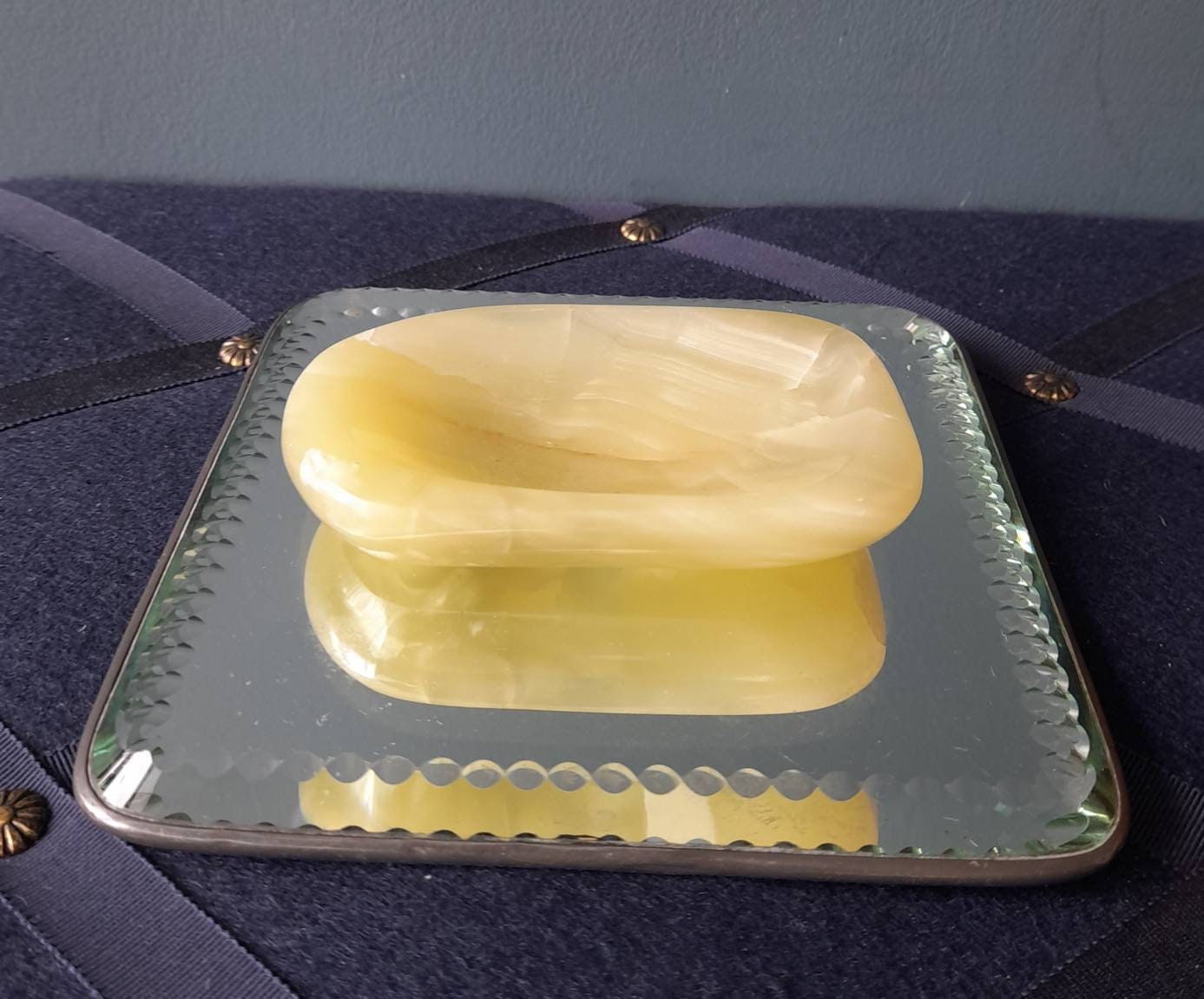 Vintage Onyx Soap Dish / Trinket Dish Minimalist Soap Tray Etsy