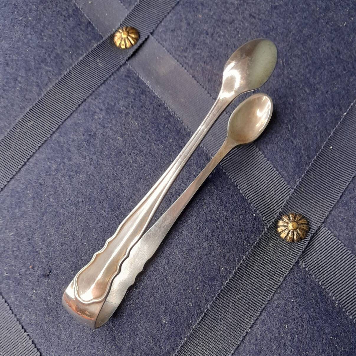 Antique Silver Plated Sugar Tongs by Jay's of Oxford Street Sugar Nips