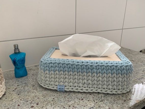 Gehäkelte Taschentücherboxen aus Bobbinygarn/Häkelkorb/ Utensilo/ Aufbewahrungskorb/Körbe aus Baumwolle/stilvoll und praktisch /Kleenexbox