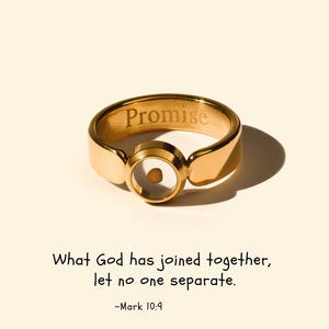 God Sees Your Smallest Yes - Steel Ring