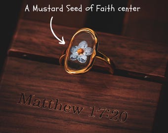 The Waiting Season - Floral Steel Ring