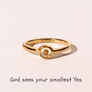 God sees your smallest Yes - Stainless Steel Ring [Thinner]