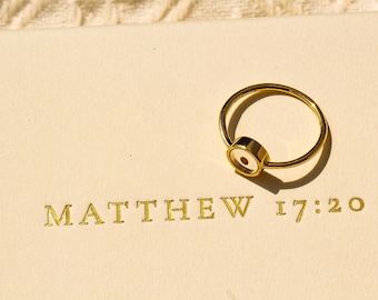 Gott sieht Dein kleinstes Ja - Sterling Ring