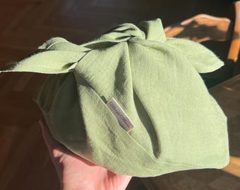 Bolsa Bento de Lino: Bolsa Origami Reutilizable para Pan