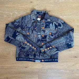 Gaultier Very Rare Dragon Jacquard Denim Jacket