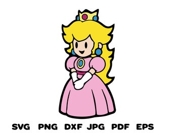 Download Princess Peach Svg Etsy