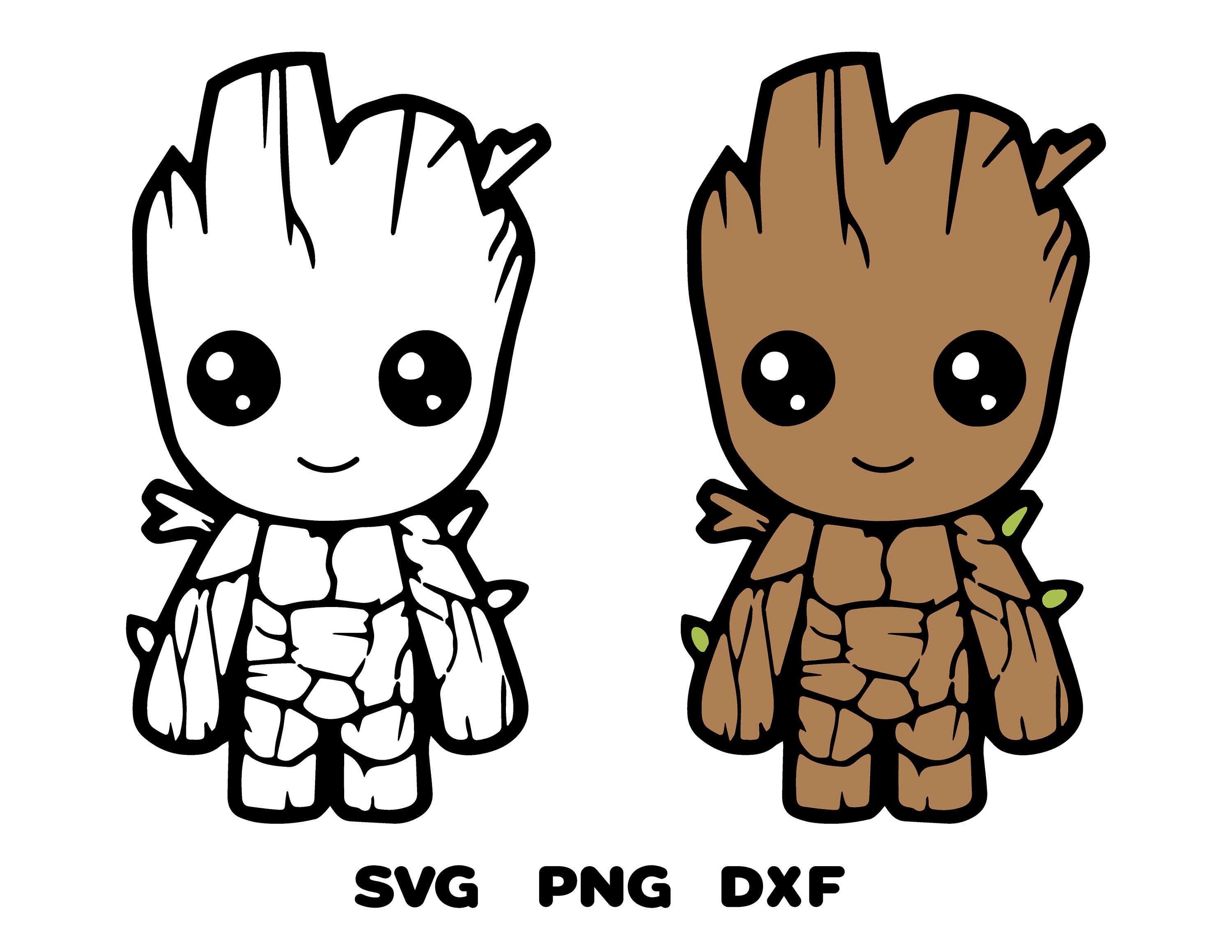 Download Baby Groot Svg Groot SVG PNG DXF Cricut Silhouette | Etsy