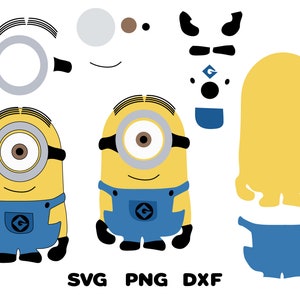 Stuart Minion Svg em capas, Minion Decal, SVG, PNG, DXF