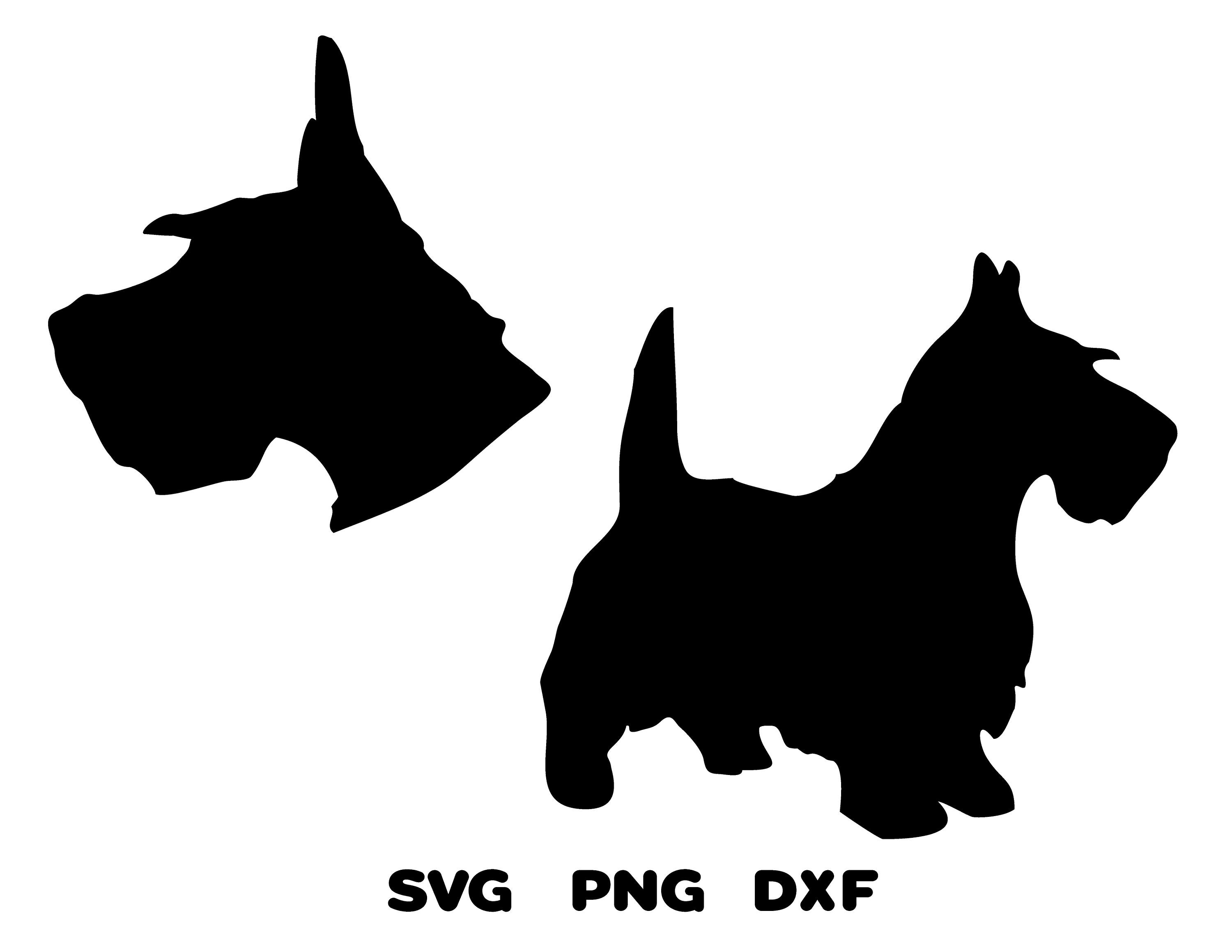 Scottish Terrier Dog Svg Scottie Dog Decal SVG PNG DXF | Etsy