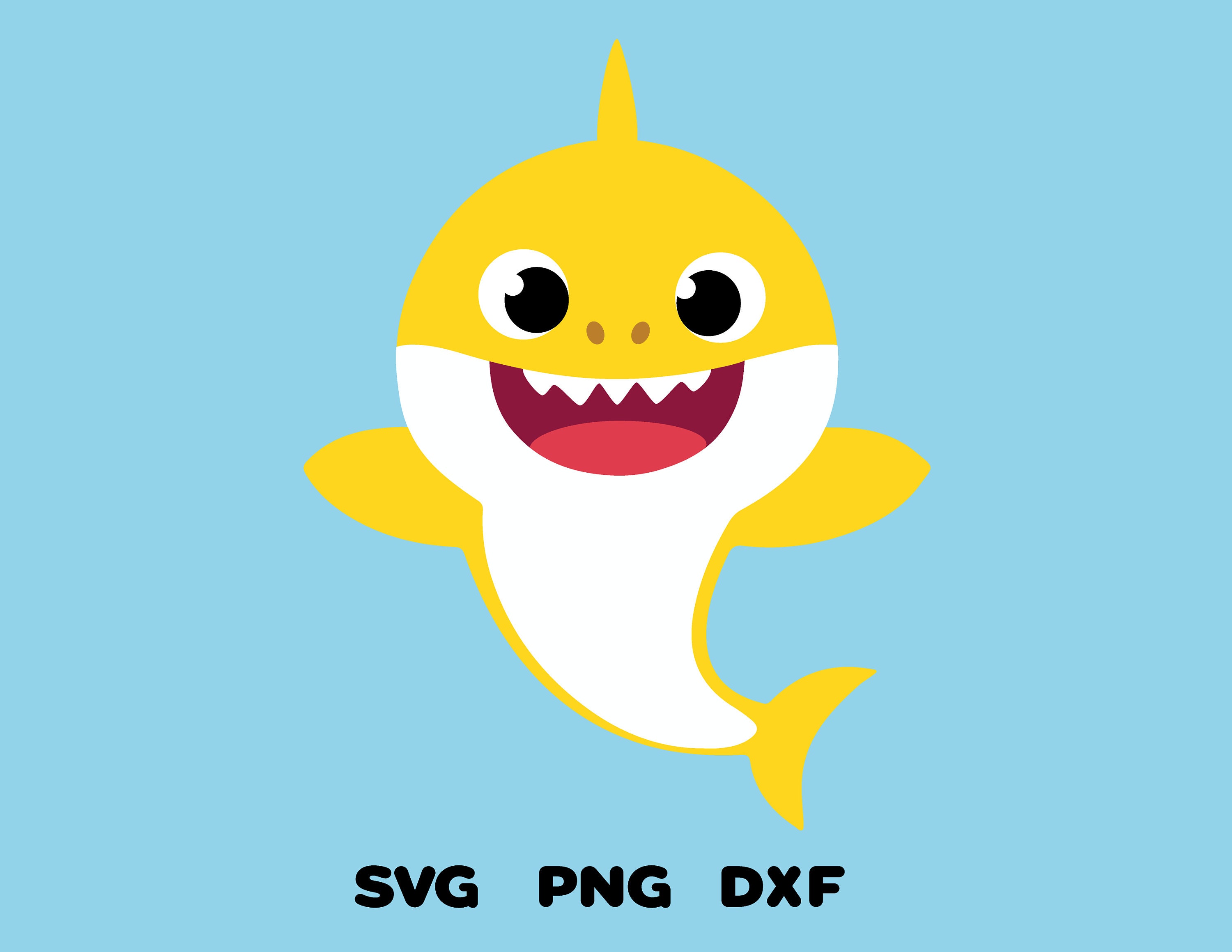 Baby Shark Svg Baby Shark Decal SVG PNG DXF Cricut | Etsy