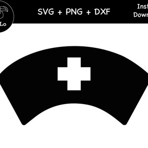Nurse Hat Svg, Nurse Hat Cut File Cricut, SVG, PNG, DXF Silhouette