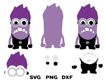 Evil Minion Svg, Evil Minion Decal, SVG, PNG, DXF