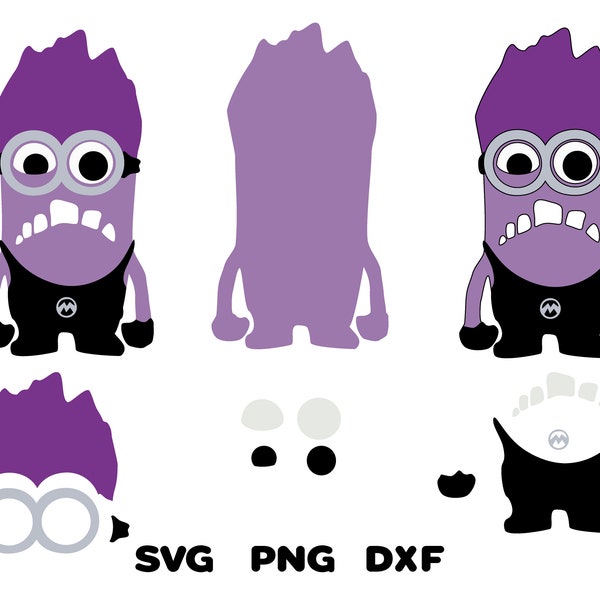 Evil Minion Svg, Evil Minion Decal, SVG, PNG, DXF