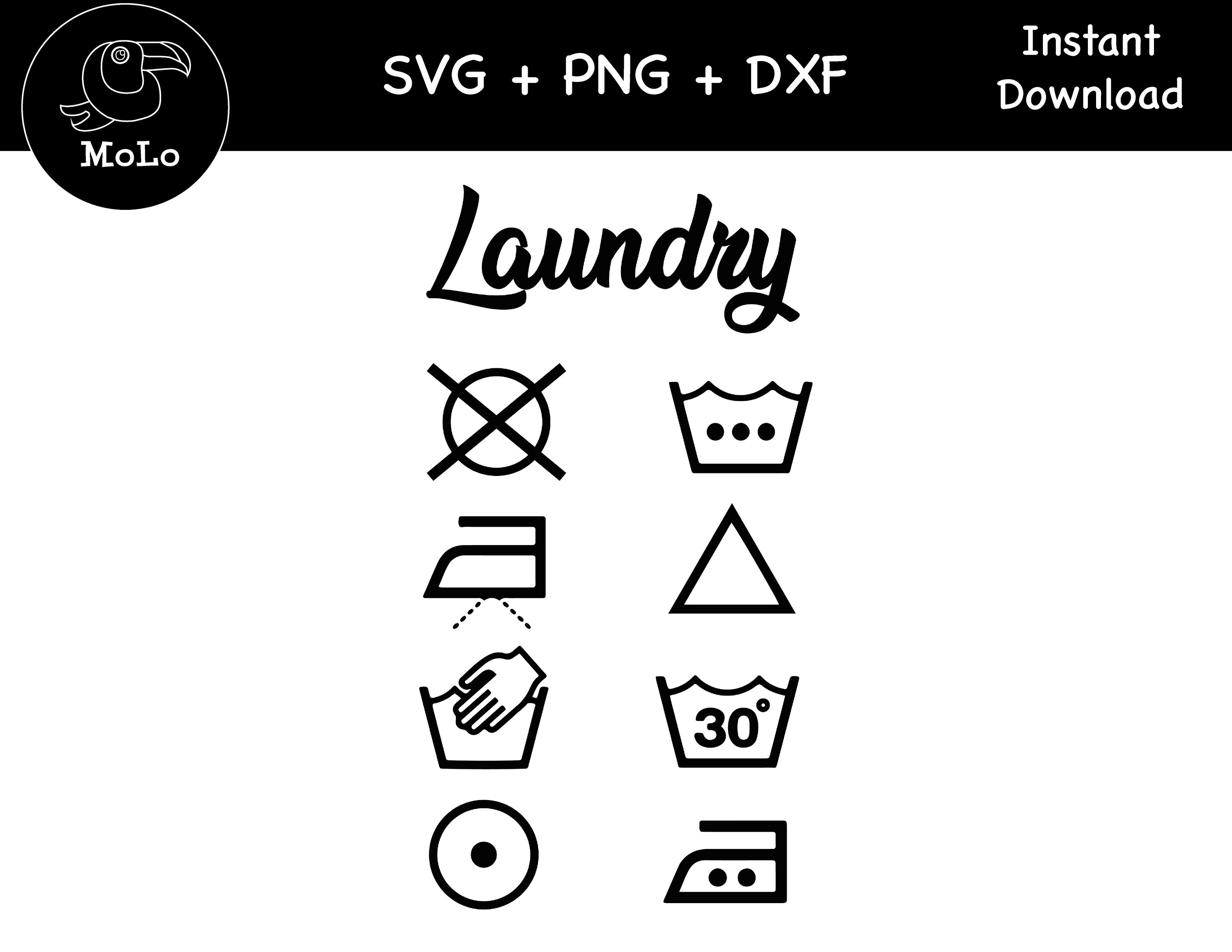 Laundry Symbols SVG Laundry Room Sign SVG Washer And Dryer Symbol