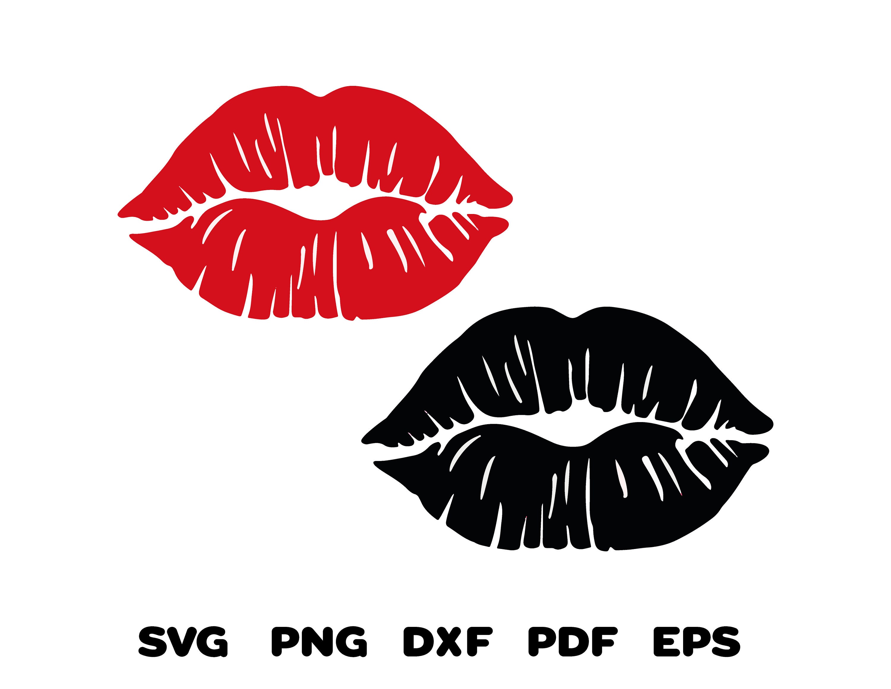 Lips Monogram Lips Silhouette Lips Svg Lip Svg Kissing Lip Svg ...