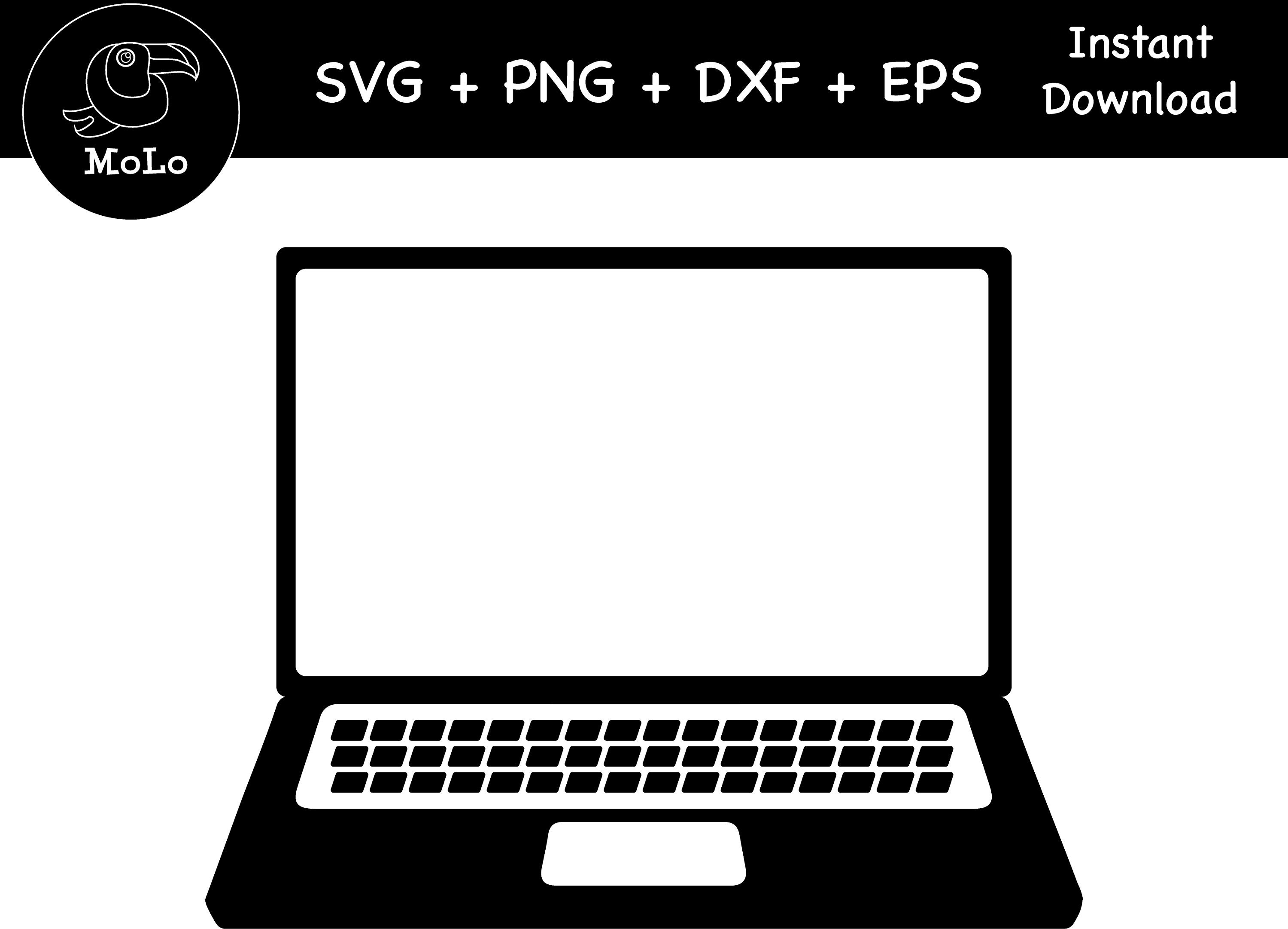 Laptop Svg Computer Cricut SVG PNG DXF Silhouette Etsy Canada