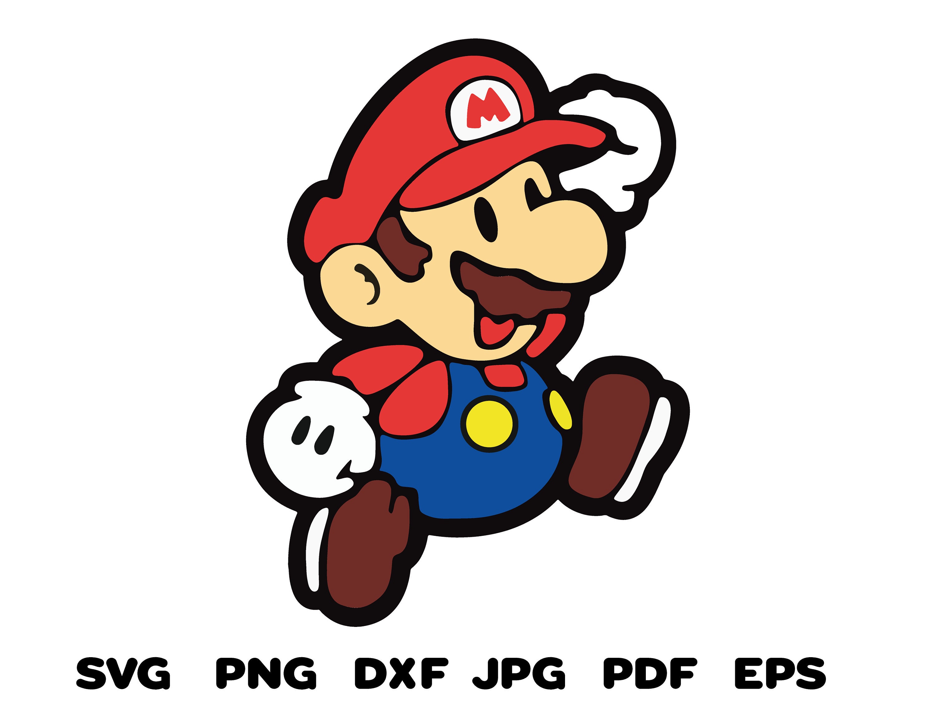 Super Mario Svg Mario Bros Svg Png Dxf Cricut Stickers Etsy | Sexiz Pix