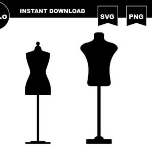 Mannequin Svg, Tailoring Mannequin Cricut, SVG, PNG, DXF Silhouette, Female Mannequin, Male Mannequin