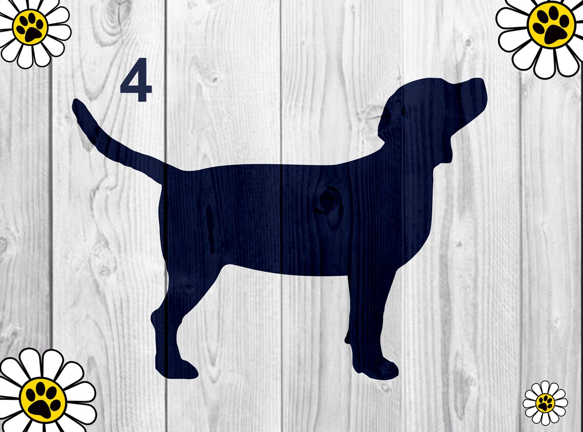 Beagle silhouette stencils for arts and crafts  etsy uk