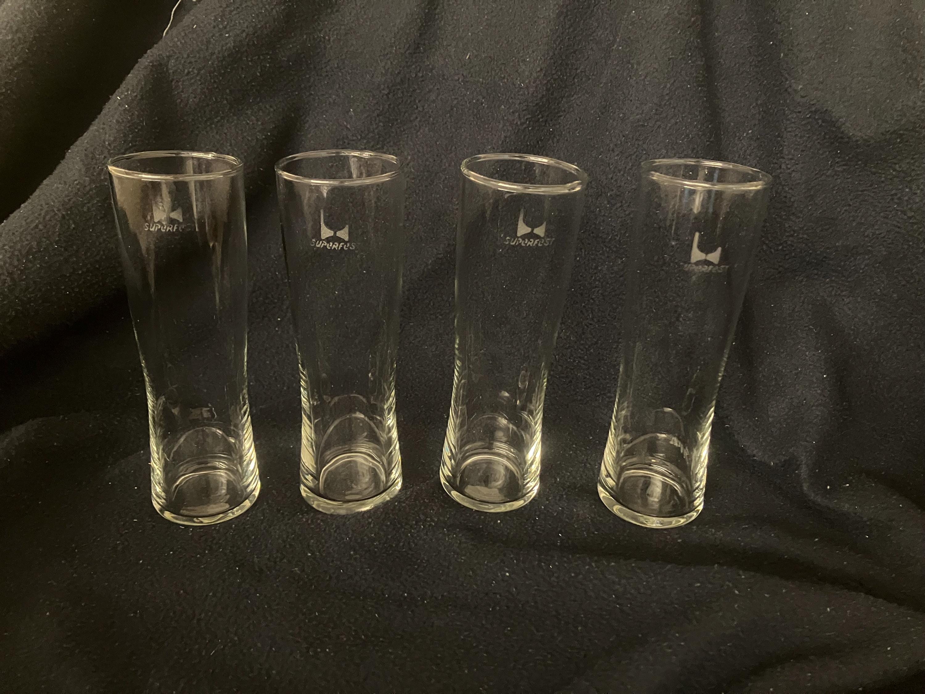 Superfest champagneglazen fluitjes DDR 4 stuks - Klasse A