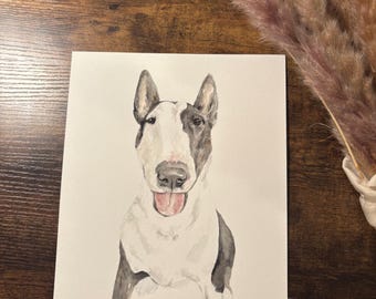 Custom Watercolor Pet Portrait - Personalized Memorial Dog Painting - Pet Wall Art