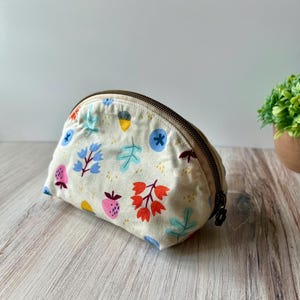 Bolsa con cremallera - Bolsa de maquillaje - Regalo para profesora - Bolsa con cremallera bohemia - Bolsa de cosméticos - Bolsa floral