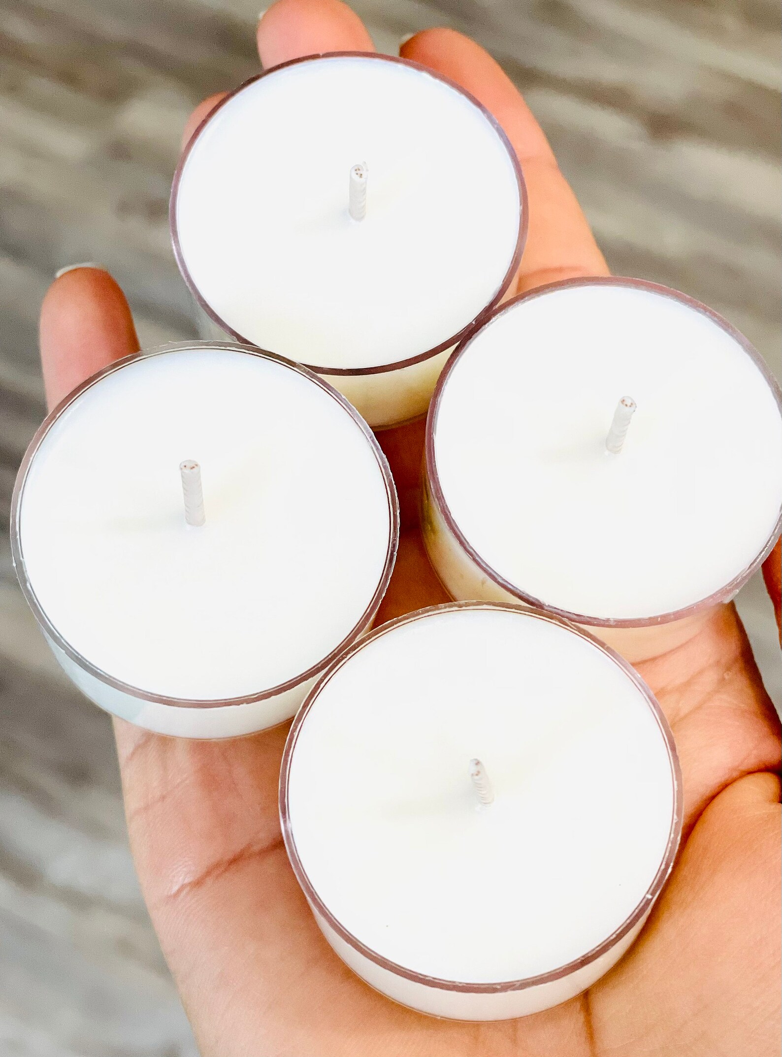 Soy Tea Light Candles Pack of 4 Hand Poured Natural Soy Etsy