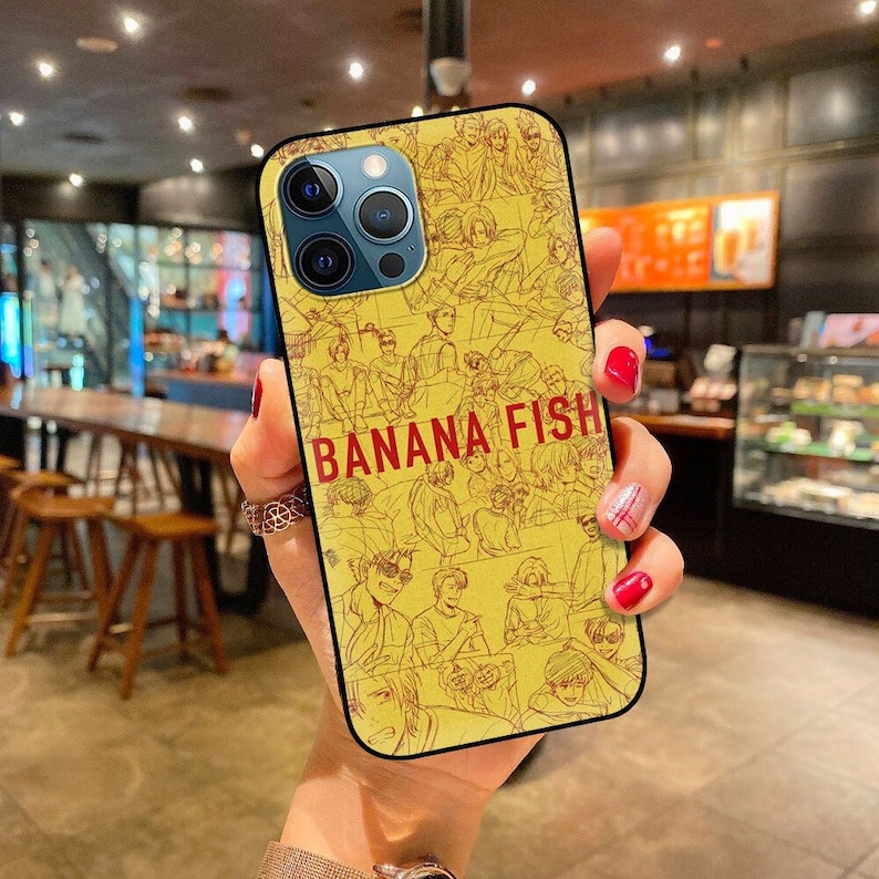 Anime Phone Case Japanese Phone Case For iPhone 12 Pro Max 11 Pro Max X Xs Xr 6s 7 8 Plus Phone Case Banana Fish Phone Case