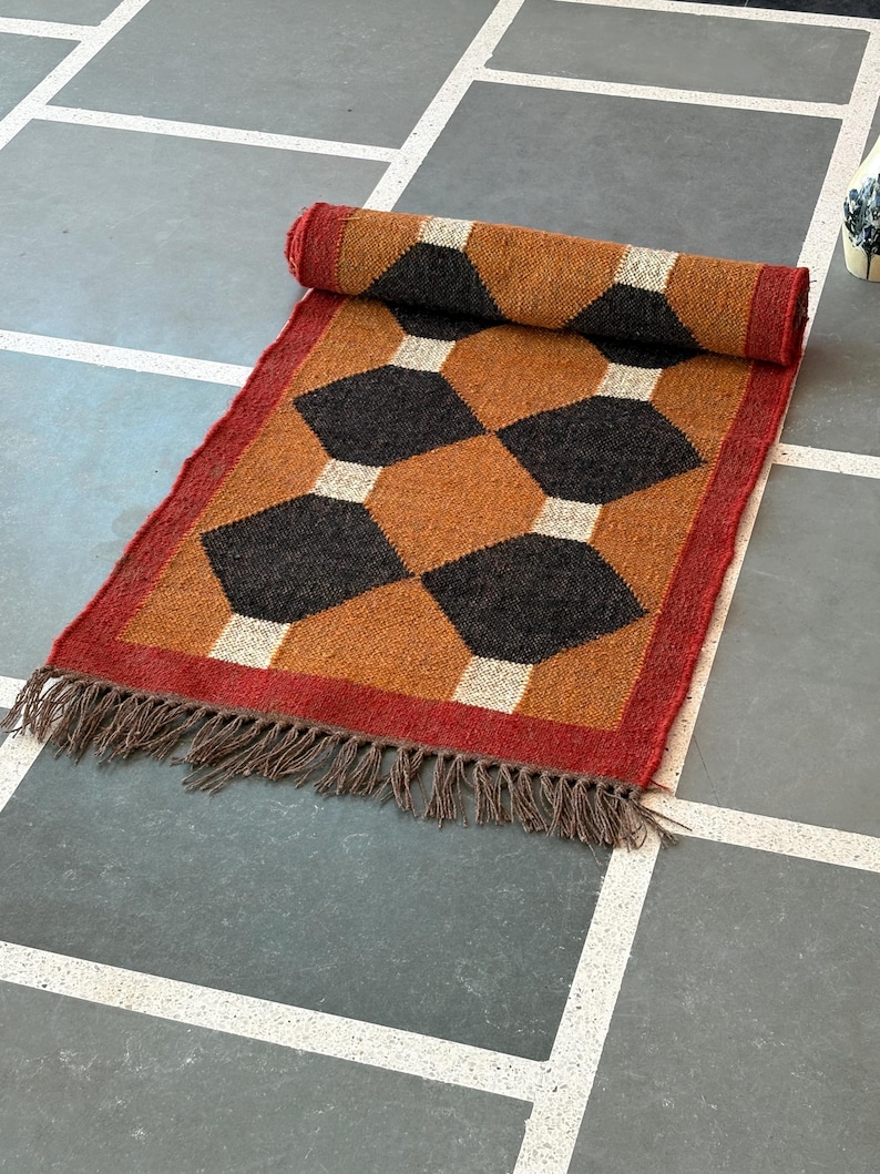Kilim Runner Rug Wool Runner Rug Jute Runner Rug Handmade Rug Kitchen Rug Floral Rug Living Room Rug Custom Size Rug Outdoor Rug Vintage Rug