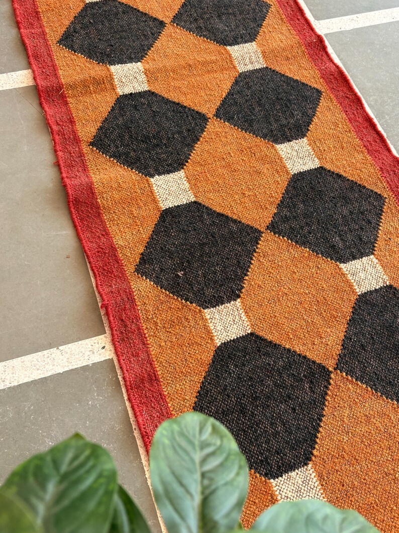 Kilim Runner Rug Wool Runner Rug Jute Runner Rug Handmade Rug Kitchen Rug Floral Rug Living Room Rug Custom Size Rug Outdoor Rug Vintage Rug