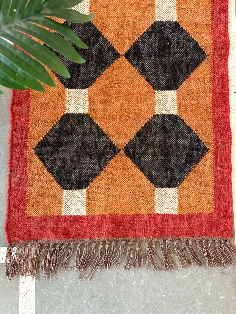 Kilim Runner Rug Wool Runner Rug Jute Runner Rug Handmade Rug Kitchen Rug Floral Rug Living Room Rug Custom Size Rug Outdoor Rug Vintage Rug