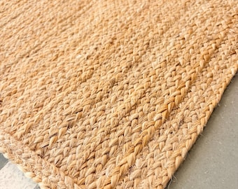 Natural Area Jute Rug Large Floor Hallway Rug Runner Custom Size Rug Handmade Aztec Accent Rug Vintage Antique Handwoven Rug Kitchen Rug 5x7
