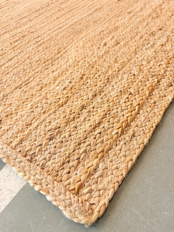 Natural Area Jute Rug Large Floor Hallway Rug Runner Custom Size Rug Handmade Aztec Accent Rug Vintage Antique Handwoven Rug Kitchen Rug 5x7