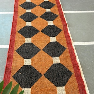 Kilim Runner Rug Wool Runner Rug Jute Runner Rug Handmade Rug Kitchen Rug Floral Rug Living Room Rug Custom Size Rug Outdoor Rug Vintage Rug