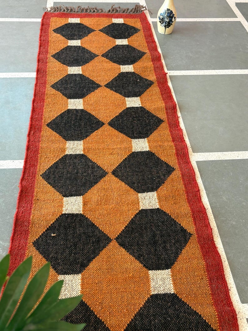 Kilim Runner Rug Wool Runner Rug Jute Runner Rug Handmade Rug Kitchen Rug Floral Rug Living Room Rug Custom Size Rug Outdoor Rug Vintage Rug