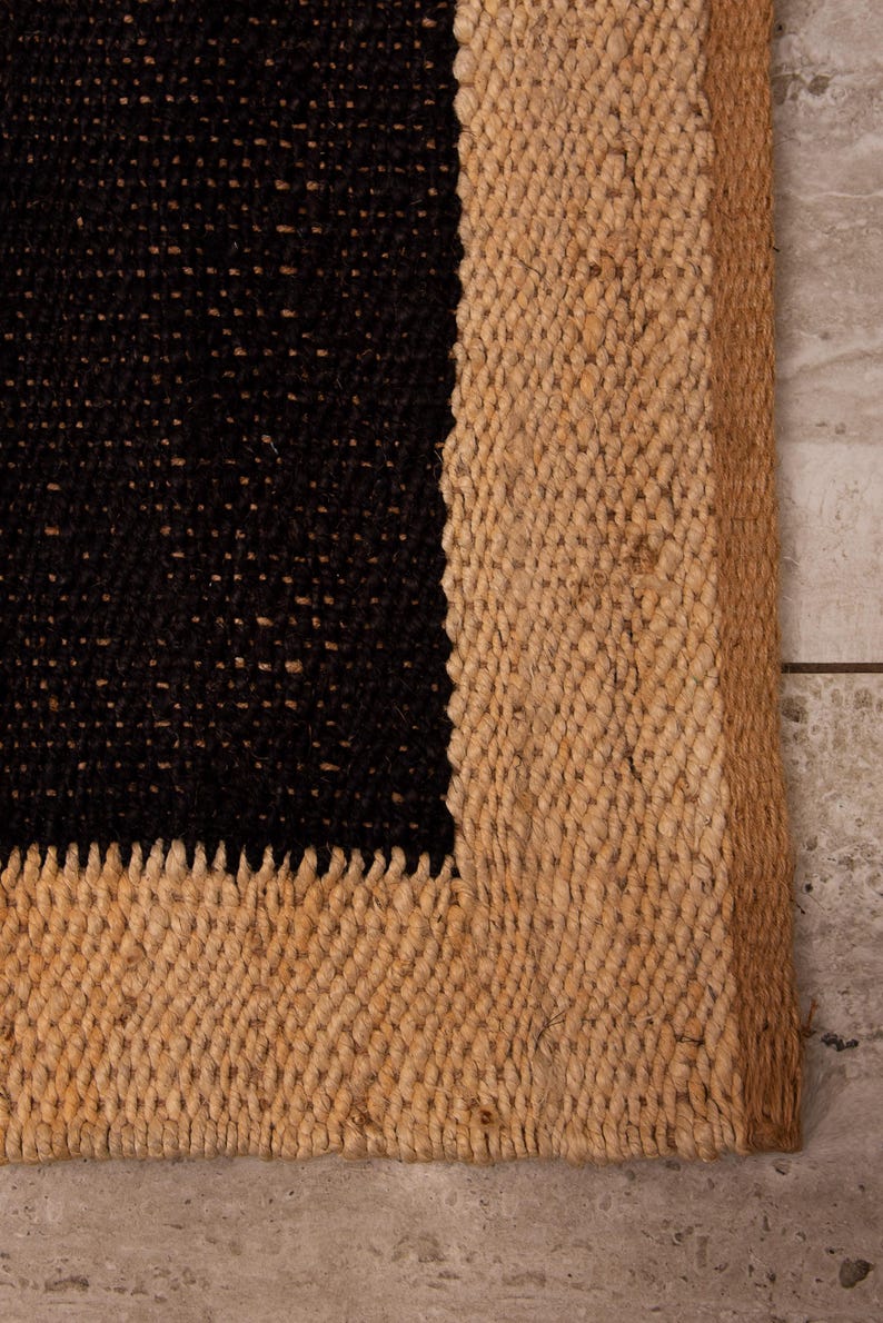Handmade Jute Rug Hemp Runner Rug Hallway Rug Stair Runner Custom Size Rug Natural Jute Rug Vintage Rug Hand Woven Rug Living Room Area Rug